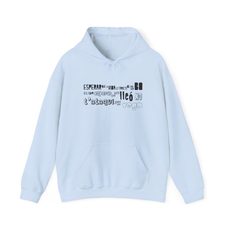Sudadera con capucha - Azul claro - Lleó vegà