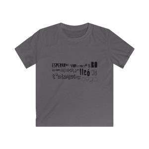 Camiseta infantil Softstyle - Gris marengo - Lleó vegà
