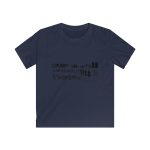 Camiseta infantil Softstyle - Azul marino - Lleó vegà