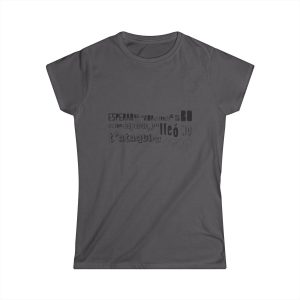 Camiseta mujer Softstyle - Gris marengo - Lleó vegà