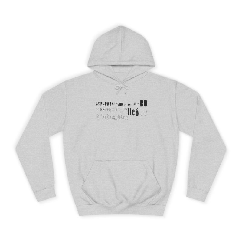 Sudadera universitaria - Gris jaspeado claro - Lleó vegà
