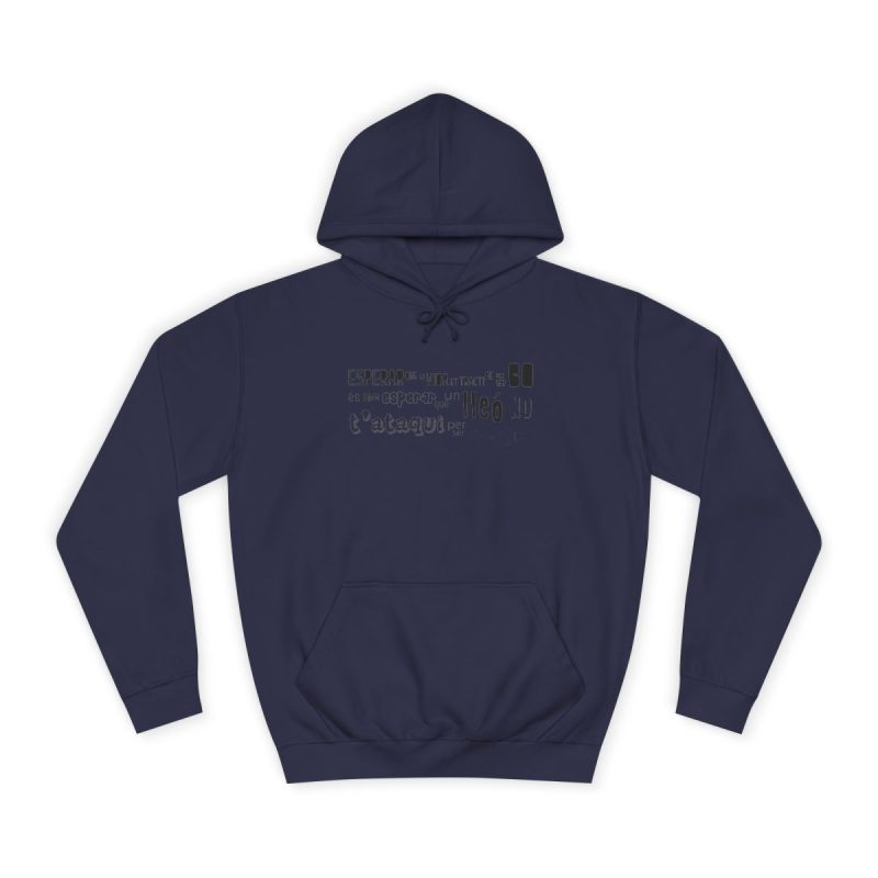 Sudadera universitaria - Azul marino Oxford - Lleó vegà