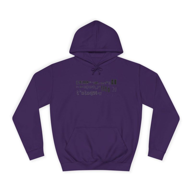 Sudadera universitaria - Morado - Lleó vegà