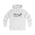 Sudadera universitaria mujer - Blanco artico - Lleó vegà Sudadera universitaria mujer - Blanco artico - Lleó vegà