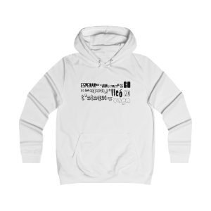 Sudadera universitaria mujer - Blanco artico - Lleó vegà