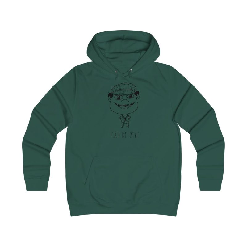Sudadera universitaria mujer - Verde botella - Camiseta unisex Cap de Pere Cans