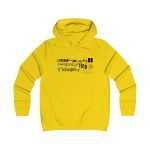 Sudadera universitaria mujer - Amarillo sol - Lleó vegà Sudadera universitaria mujer - Amarillo sol - Lleó vegà