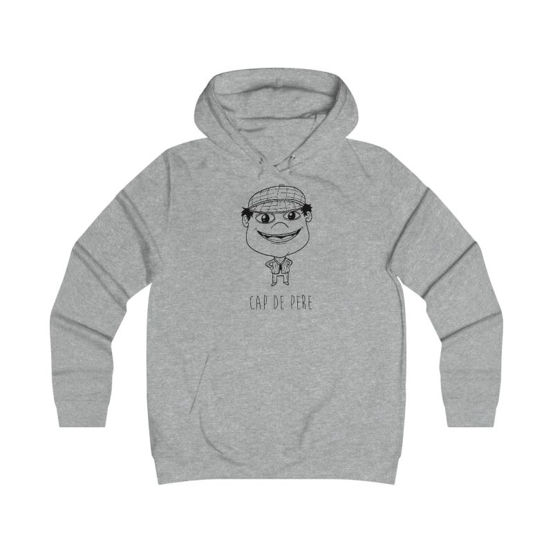 Sudadera universitaria mujer - Gris jaspeado claro - Camiseta unisex Cap de Pere Cans