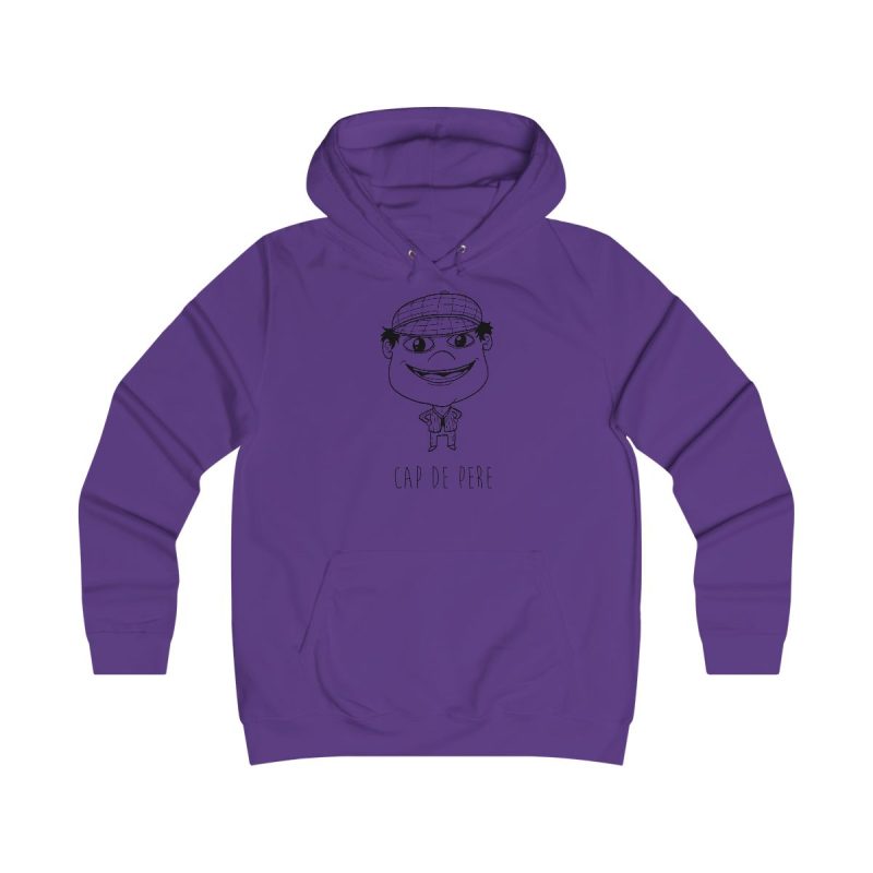 Sudadera universitaria mujer - Morado - Camiseta unisex Cap de Pere Cans