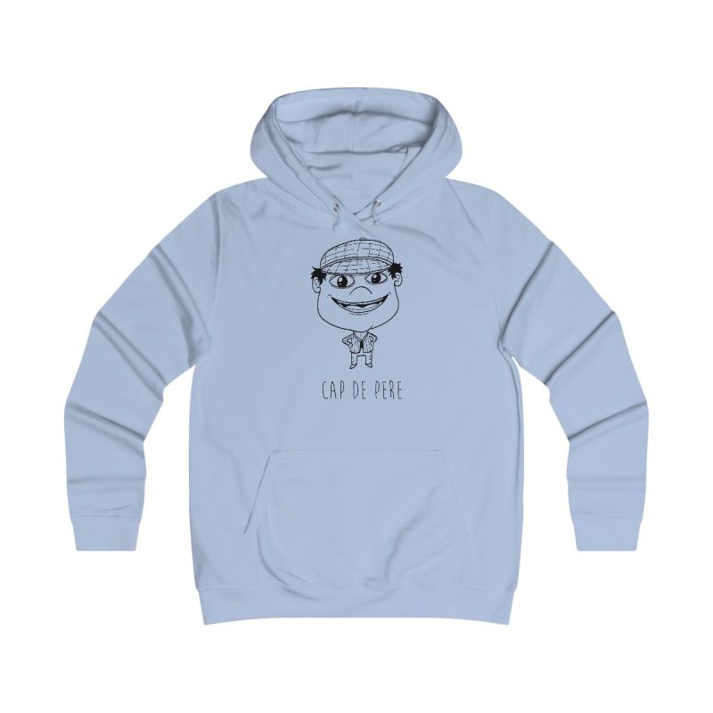 Sudadera universitaria mujer - Azul cielo - Camiseta unisex Cap de Pere Cans