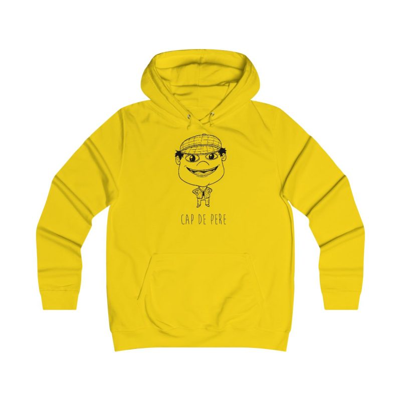 Sudadera universitaria mujer - Amarillo sol - Camiseta unisex Cap de Pere Cans