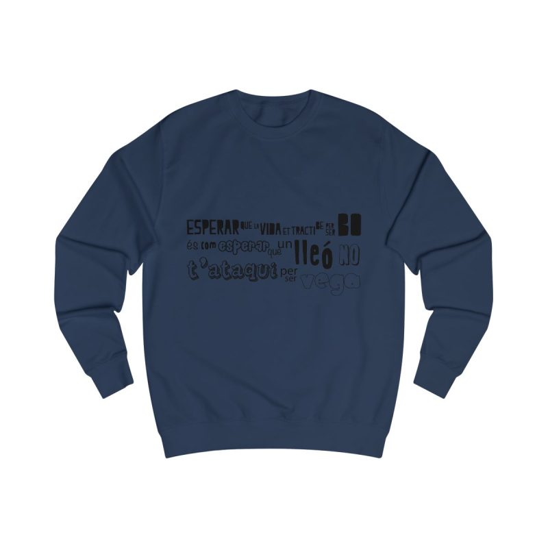 Sudadera clasica - Azul marino Oxford - Lleó vegà