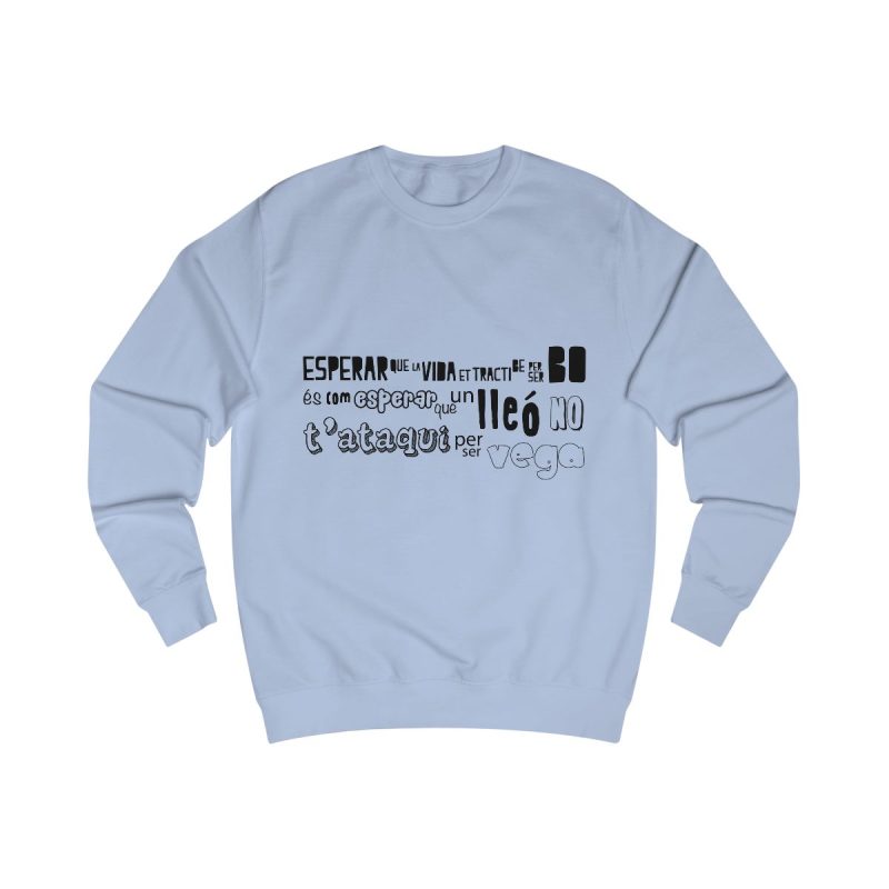 Sudadera clasica - Azul cielo - Lleó vegà
