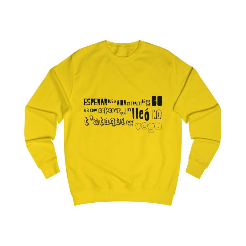 Sudadera clasica - Amarillo sol - Lleó vegà