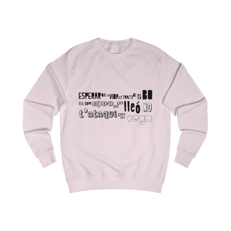 Sudadera clasica - Rosa bebe - Lleó vegà