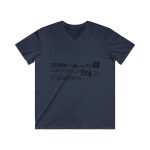 Camiseta hombre entallada cuello de pico - Azul marino - Lleó vegà Camiseta hombre entallada cuello de pico - Azul marino - Lleó vegà