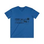 Camiseta hombre entallada cuello de pico - Azul royal - Lleó vegà Camiseta hombre entallada cuello de pico - Azul royal - Lleó vegà