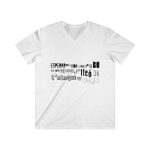 Camiseta hombre entallada cuello de pico - Blanco - Lleó vegà Camiseta hombre entallada cuello de pico - Blanco - Lleó vegà