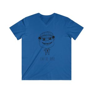 Camiseta hombre entallada cuello de pico - Azul royal - Camiseta unisex Cap de Pere Cans