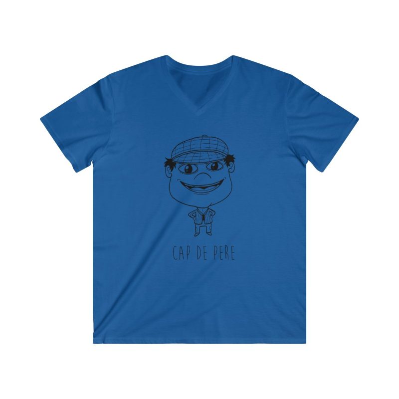Camiseta hombre entallada cuello de pico - Azul royal - Camiseta unisex Cap de Pere Cans Camiseta hombre entallada cuello de pico - Azul royal - Camiseta unisex Cap de Pere Cans