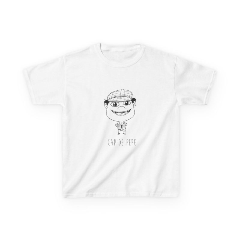 Camiseta infantil algodon grueso - Blanco - Camiseta unisex Cap de Pere Cans