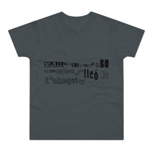 Camiseta hombre punto liso - Gris oscuro - Lleó vegà