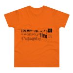 Camiseta hombre punto liso - Naranja - Lleó vegà