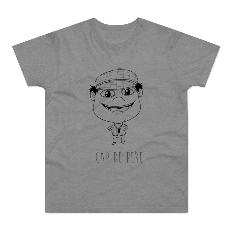 Camiseta hombre punto liso - Gris deportivo jaspeado - Camiseta unisex Cap de Pere Cans