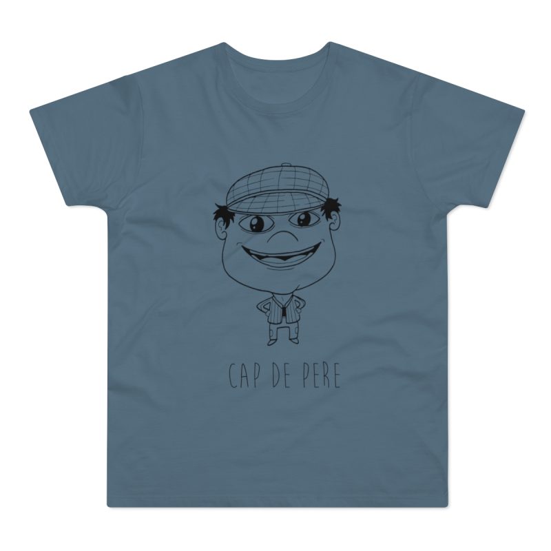 Camiseta hombre punto liso - Azul piedra - Camiseta unisex Cap de Pere Cans