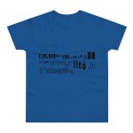 Camiseta hombre punto liso - Azul royal intenso - Lleó vegà