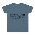 Camiseta hombre punto liso - Azul piedra - Lleó vegà