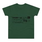 Camiseta hombre punto liso - Verde botella - Lleó vegà
