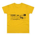 Camiseta hombre punto liso - Amarillo dorado - Lleó vegà