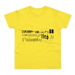 Camiseta hombre punto liso - Amarillo solar - Lleó vegà
