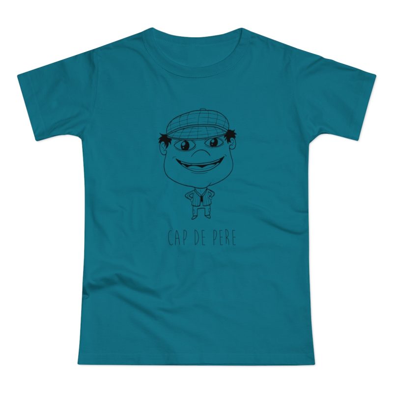Camiseta mujer punto liso - Azul diva - Camiseta unisex Cap de Pere Cans