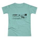 Camiseta mujer punto liso - Verde menta - Lleó vegà Camiseta mujer punto liso - Verde menta - Lleó vegà