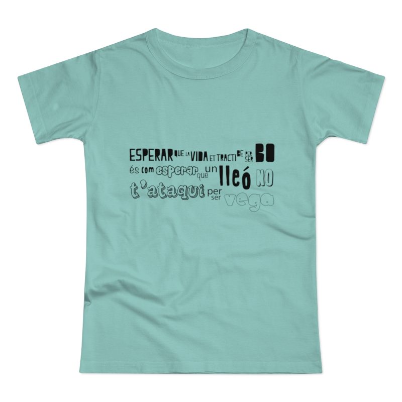 Camiseta mujer punto liso - Verde menta - Lleó vegà