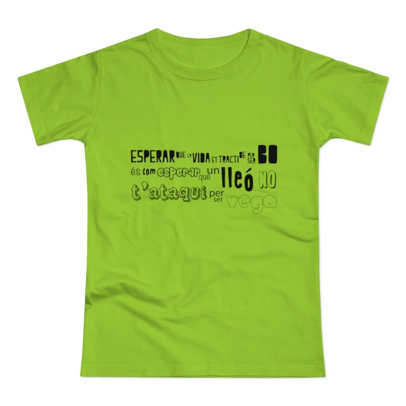 Camiseta mujer punto liso - Verde orquidea - Lleó vegà