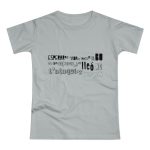 Camiseta mujer punto liso - Gris Pacifico - Lleó vegà Camiseta mujer punto liso - Gris Pacifico - Lleó vegà