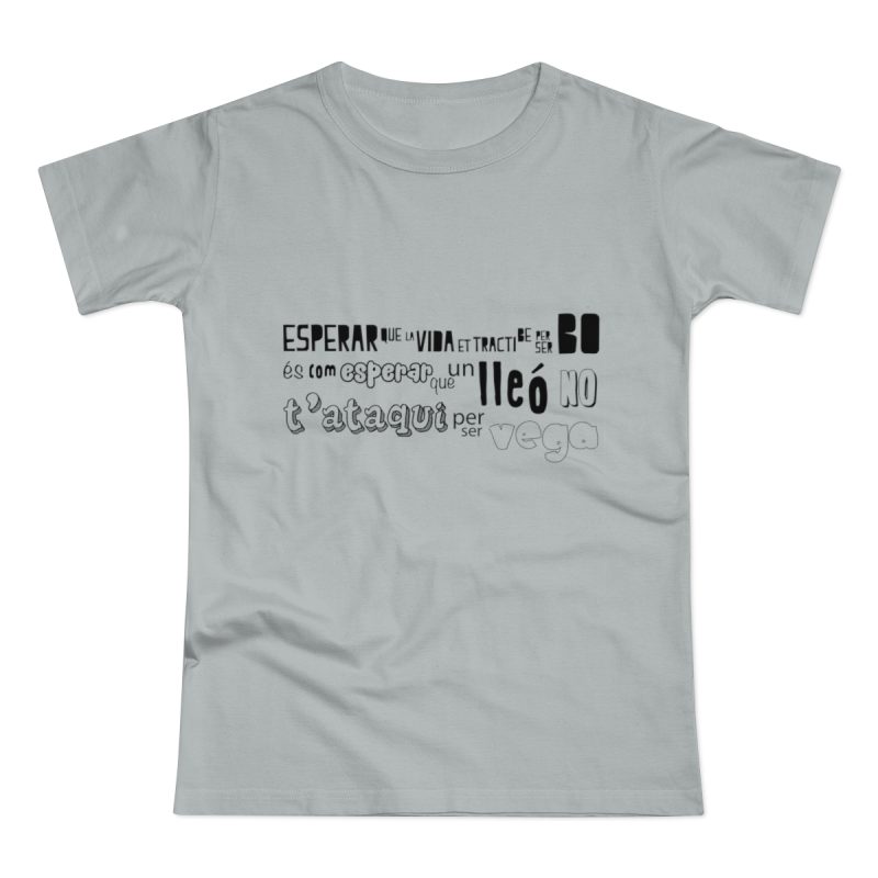 Camiseta mujer punto liso - Gris Pacifico - Lleó vegà
