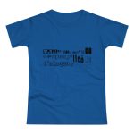 Camiseta mujer punto liso - Azul royal intenso - Lleó vegà Camiseta mujer punto liso - Azul royal intenso - Lleó vegà