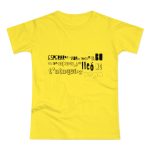 Camiseta mujer punto liso - Amarillo solar - Lleó vegà Camiseta mujer punto liso - Amarillo solar - Lleó vegà