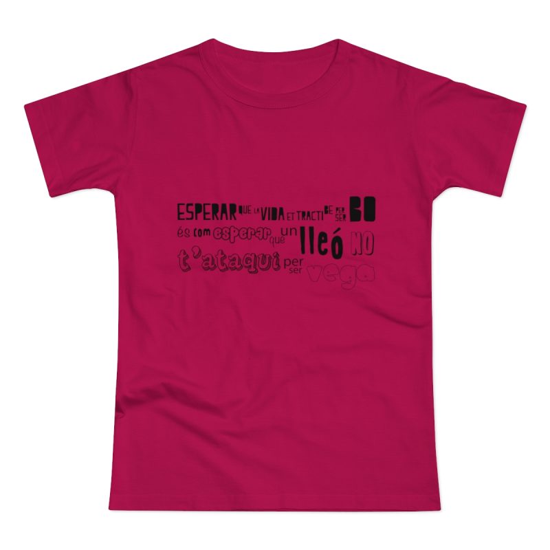 Camiseta mujer punto liso - Sorbete - Lleó vegà