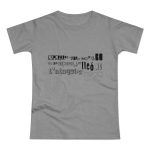 Camiseta mujer punto liso - Gris deportivo jaspeado - Lleó vegà Camiseta mujer punto liso - Gris deportivo jaspeado - Lleó vegà