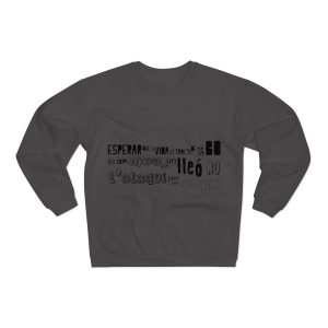 Sudadera cuello redondo premium - Antracita - Lleó vegà