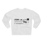 Sudadera cuello redondo premium - Blanco - Lleó vegà