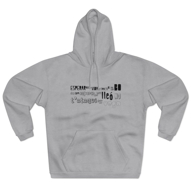 Sudadera con capucha cerrada - Gris jaspeado claro - Lleó vegà
