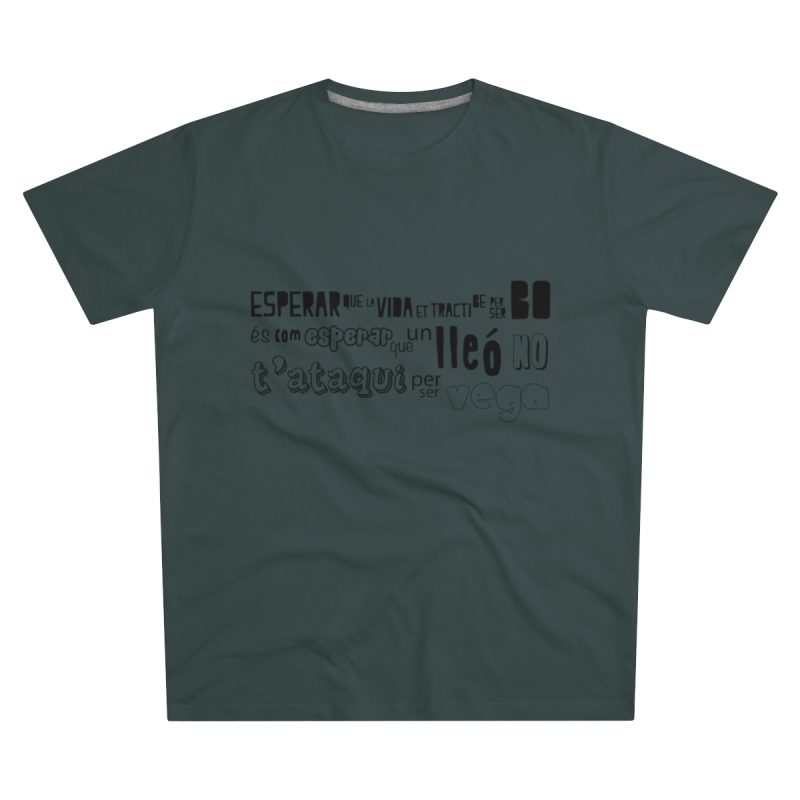 Camiseta hombre corte moderno - Gris marengo - Lleó vegà