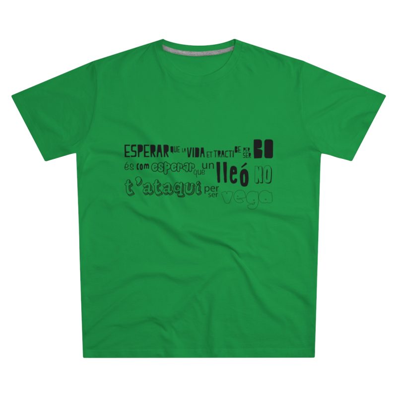 Camiseta hombre corte moderno - Verde Kelly - Lleó vegà