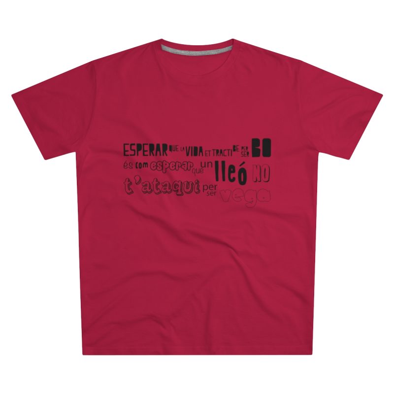 Camiseta hombre corte moderno - Rojo - Lleó vegà